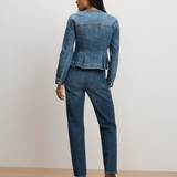 Veronica Beard - Zahara Peplum Denim Jacket