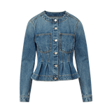 Veronica Beard - Zahara Peplum Denim Jacket