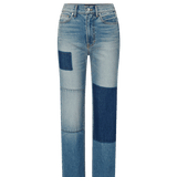 Veronica Beard - Dylan Patchwork Straight-Leg Jean