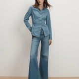 Veronica Beard - Eddie Embellished Chambray Shirt