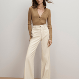 Veronica Beard - Kasey Patch-Pocket Wide-Leg Jean