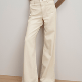 Veronica Beard - Kasey Patch-Pocket Wide-Leg Jean