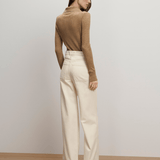 Veronica Beard - Kasey Patch-Pocket Wide-Leg Jean