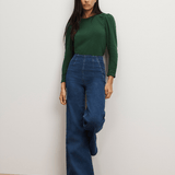 Veronica Beard - Bouvet Smocked-Shoulder T-Shirt