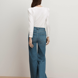 Veronica Beard - Bouvet Smocked-Shoulder T-Shirt