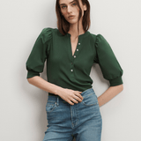 Veronica Beard - Coralee Puff-Sleeve Top