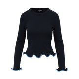 Veronica Beard - Elianne Ruffle-Trim T-Shirt