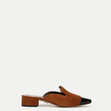 Veronica Beard - Cecile Suede Cap-Toe Mule