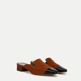 Veronica Beard - Cecile Suede Cap-Toe Mule