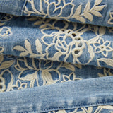 Veronica Beard - Joplin Embroidered Flare Jean