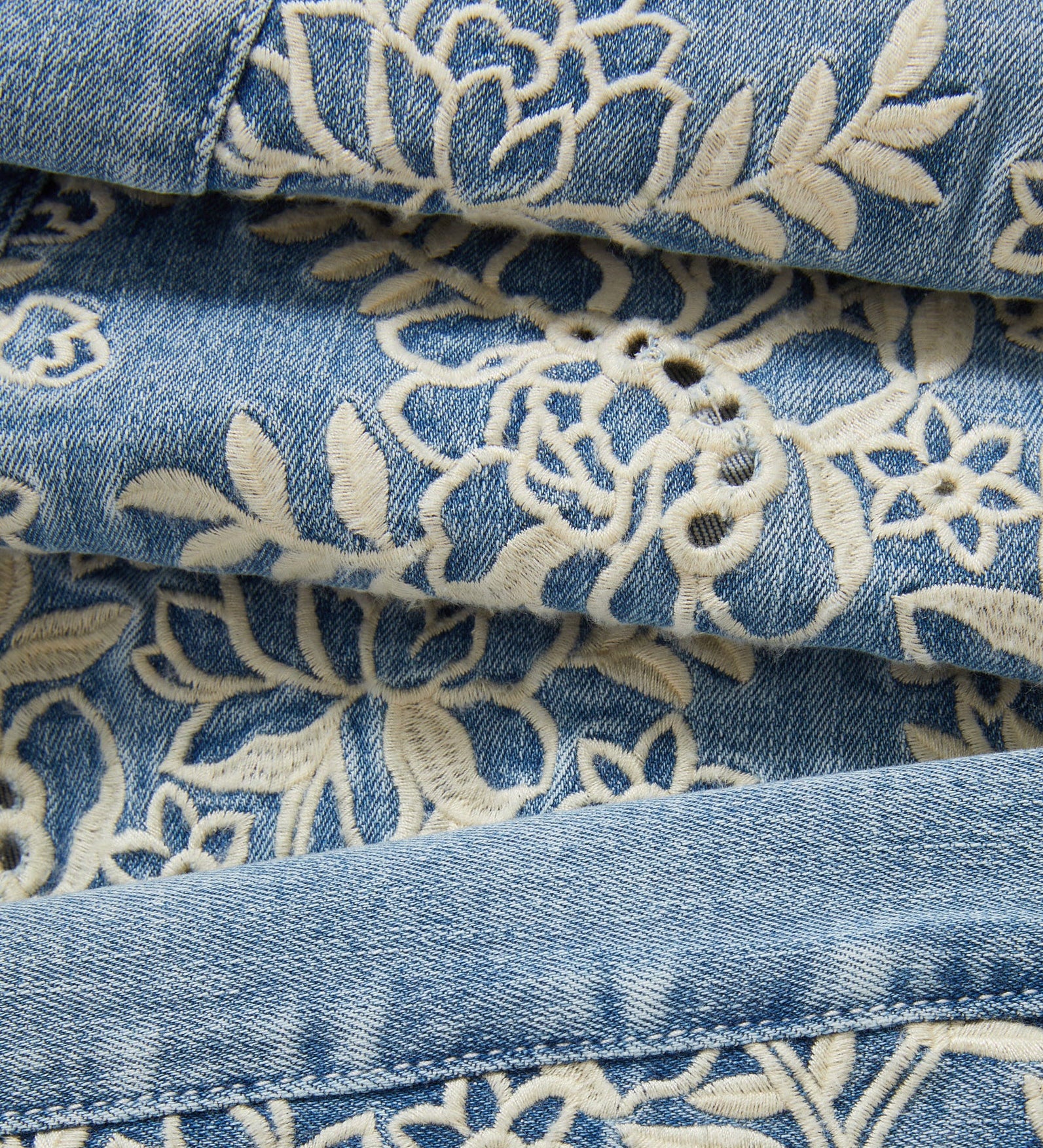 Veronica Beard - Joplin Embroidered Flare Jean