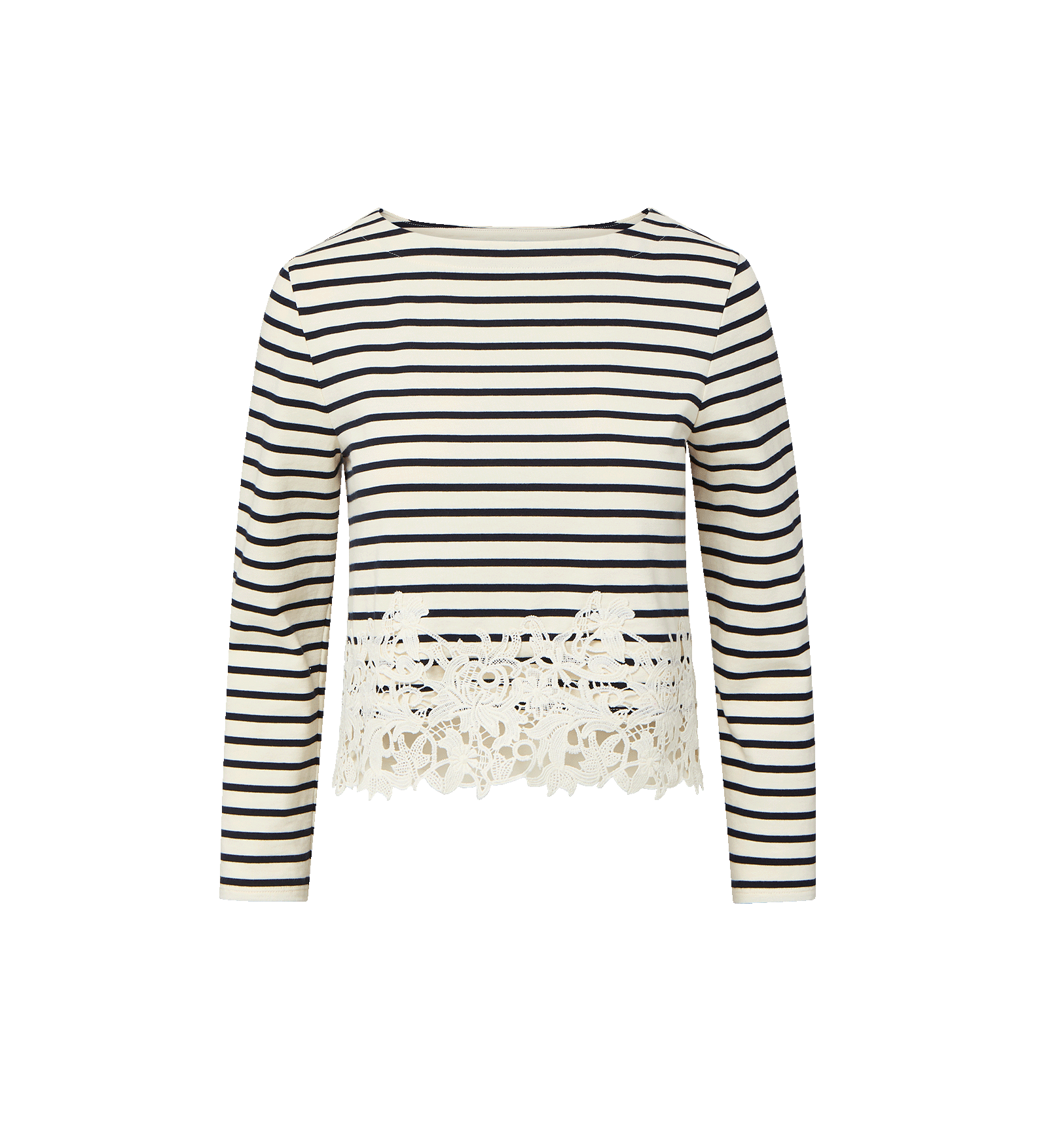 Veronica Beard - Hovey Striped Lace T - Shirt