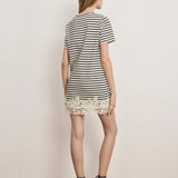Veronica Beard - Rhue Striped Lace - Hem Mini Dress