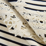 Veronica Beard - Rhue Striped Lace - Hem Mini Dress