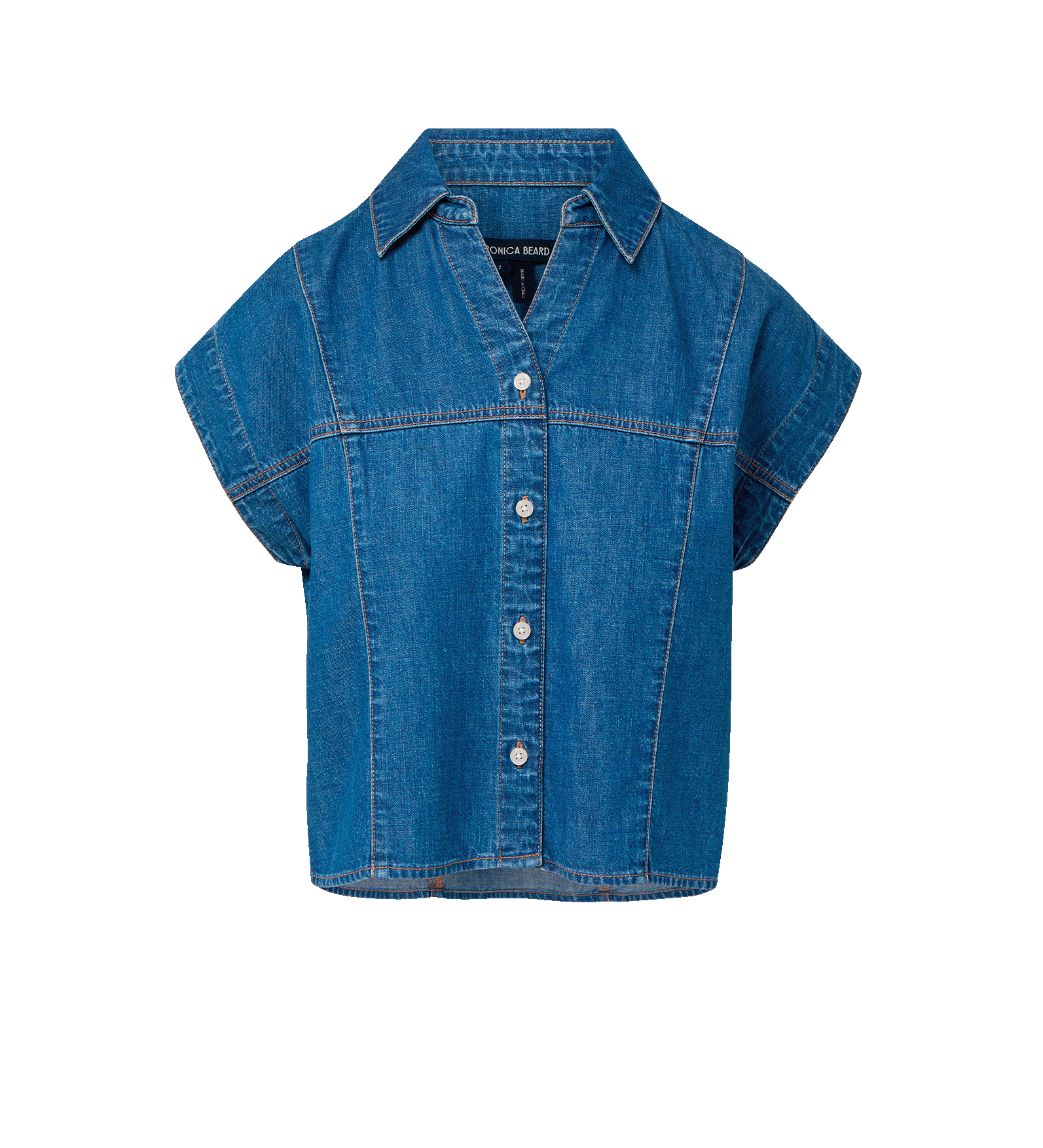 Veronica Beard - Nestor Chambray Button - Down Shirt