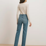 Veronica Beard - Dylan Patch - Pocket Straight - Leg Jean