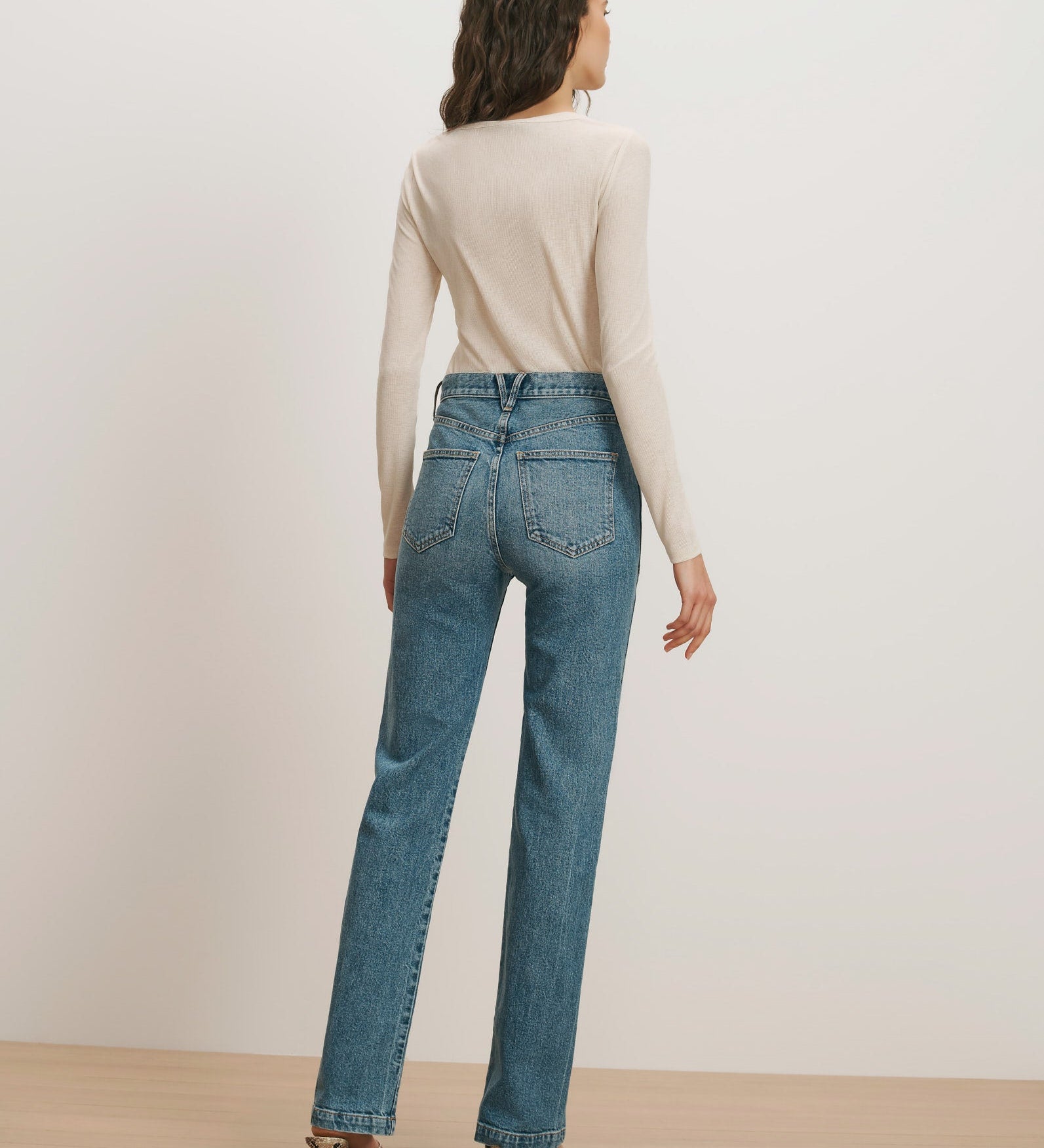 Veronica Beard - Dylan Patch - Pocket Straight - Leg Jean