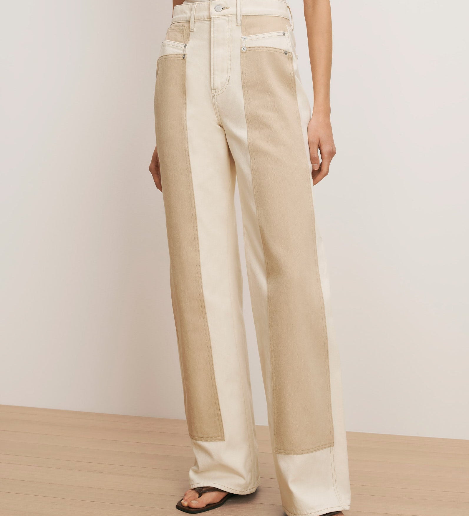 Veronica Beard - Taylor Color - Block Wide - Leg Jean