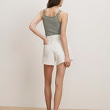 Veronica Beard - Ellis Crossover - Waistband Denim Short