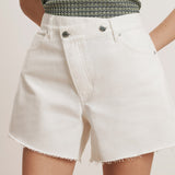Veronica Beard - Ellis Crossover - Waistband Denim Short