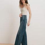 Veronica Beard - Taylor Crossover - Waistband Wide - Leg Jean