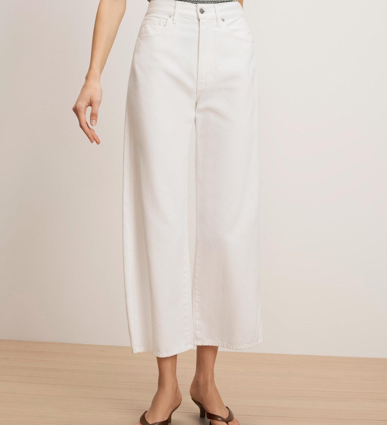 Veronica Beard - Taylor Cropped Wide - Leg Jean