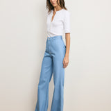 Veronica Beard - Crosbie Flap - Pocket Slim Wide - Leg Jean