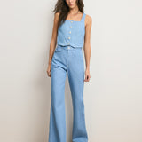 Veronica Beard - Crosbie Flap - Pocket Slim Wide - Leg Jean