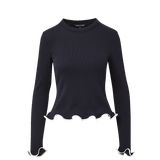 Veronica Beard - Elianne Ruffle - Trim T - Shirt