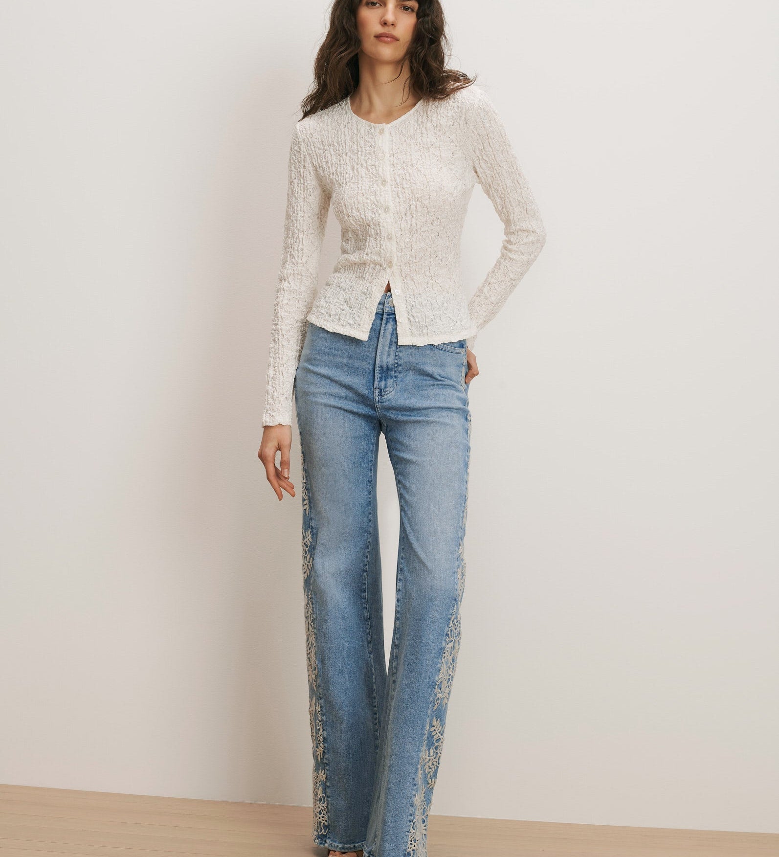 Veronica Beard - Gillingham Stretch - Lace Cardigan