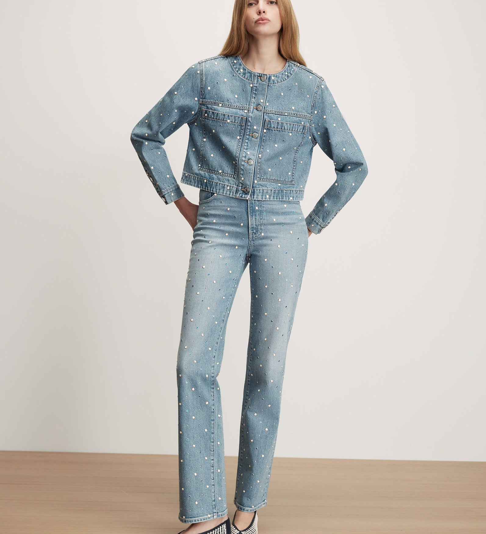 Veronica Beard - Lowry Embellished Denim Jacket