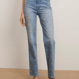 Veronica Beard - Dylan Embellished Straight - Leg Jean