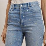 Veronica Beard - Dylan Embellished Straight - Leg Jean