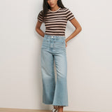 Veronica Beard - Pruitt Striped Ribbed T - Shirt