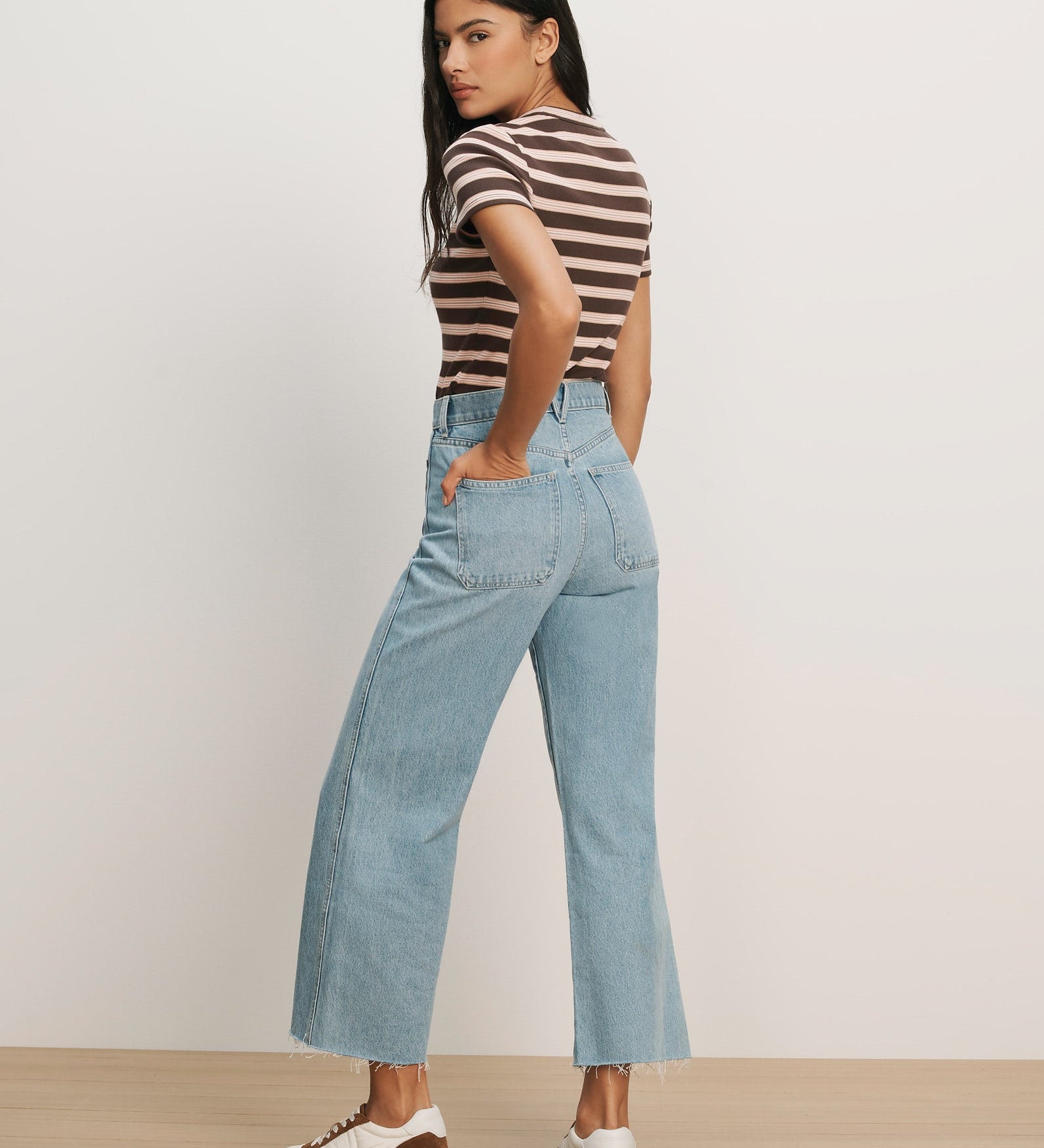 Veronica Beard - Pruitt Striped Ribbed T - Shirt