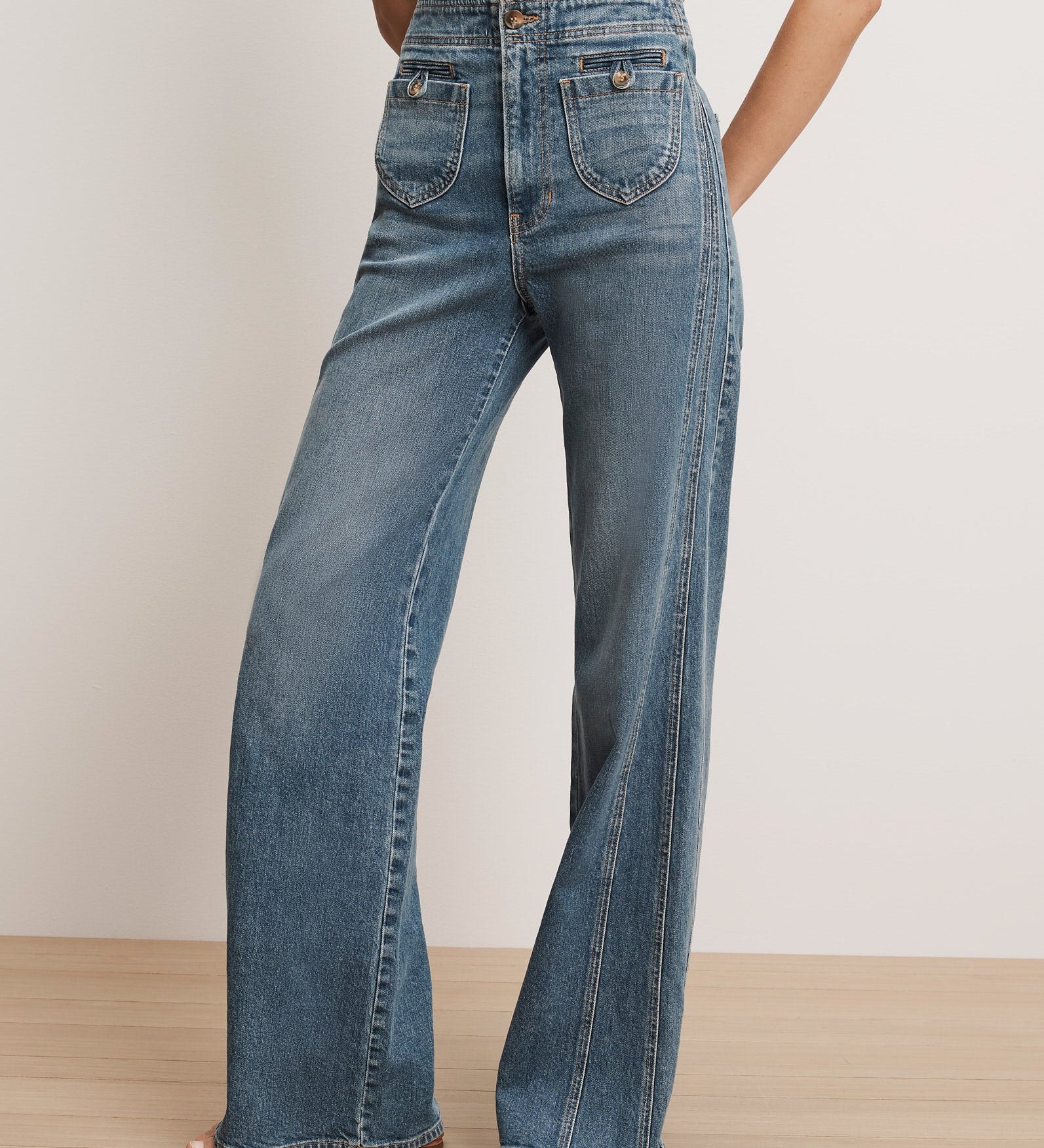 Veronica Beard - Taylor Godet Wide - Leg Jean