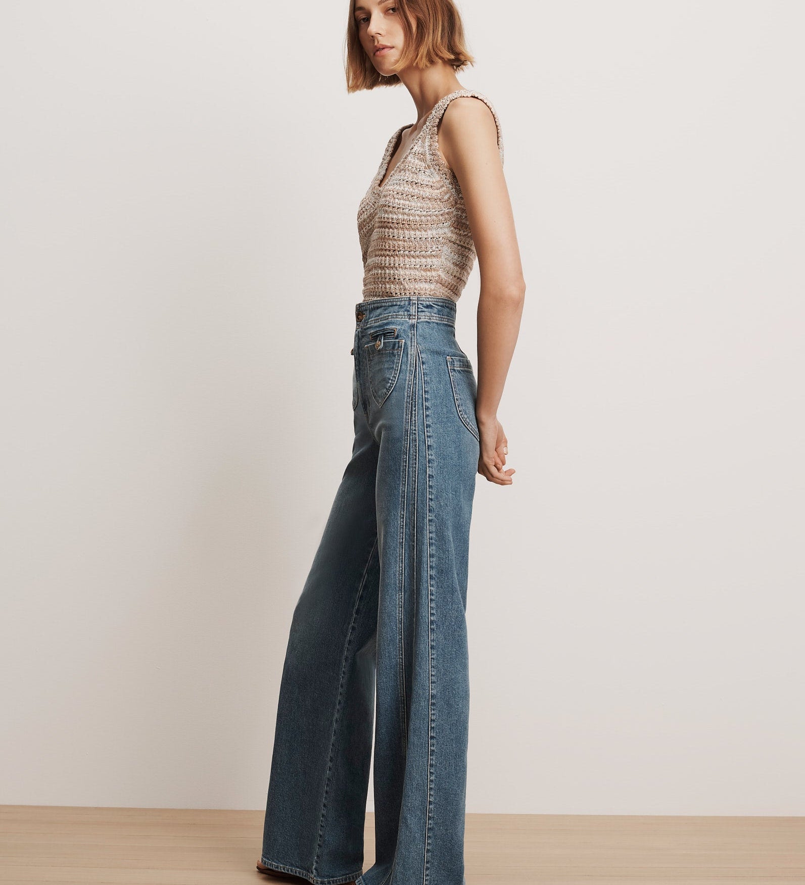 Veronica Beard - Taylor Godet Wide - Leg Jean