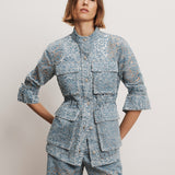 Veronica Beard - Lane Burnout Denim Jacket