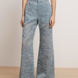 Veronica Beard - Taylor Burnout Wide - Leg Jean
