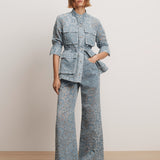 Veronica Beard - Taylor Burnout Wide - Leg Jean