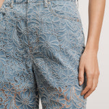 Veronica Beard - Taylor Burnout Wide - Leg Jean