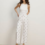 Veronica Beard - Grant Studded Wide - Leg Jean