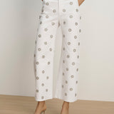 Veronica Beard - Grant Studded Wide - Leg Jean