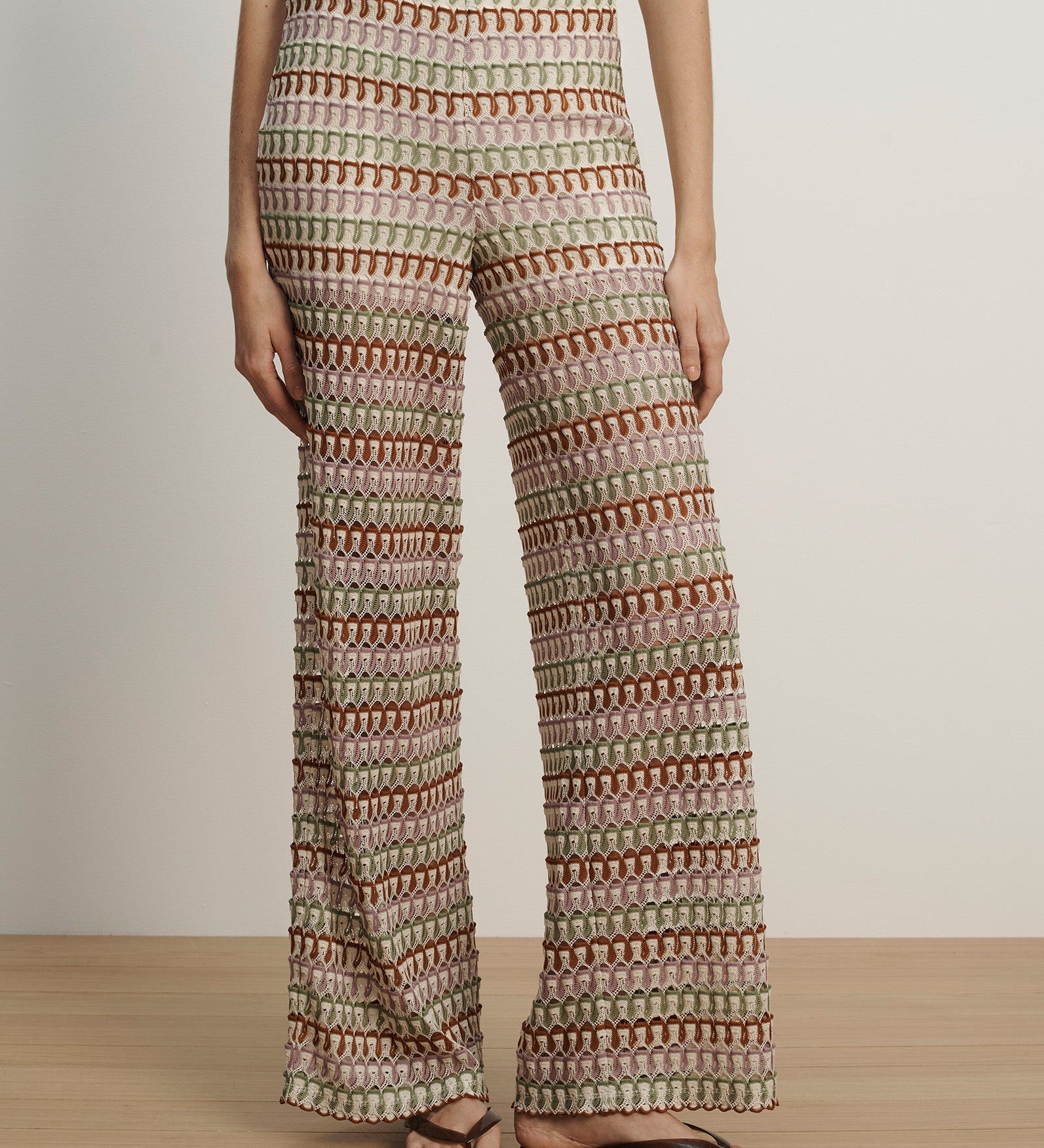 Veronica Beard - Fatima Crochet Wide - Leg Pant