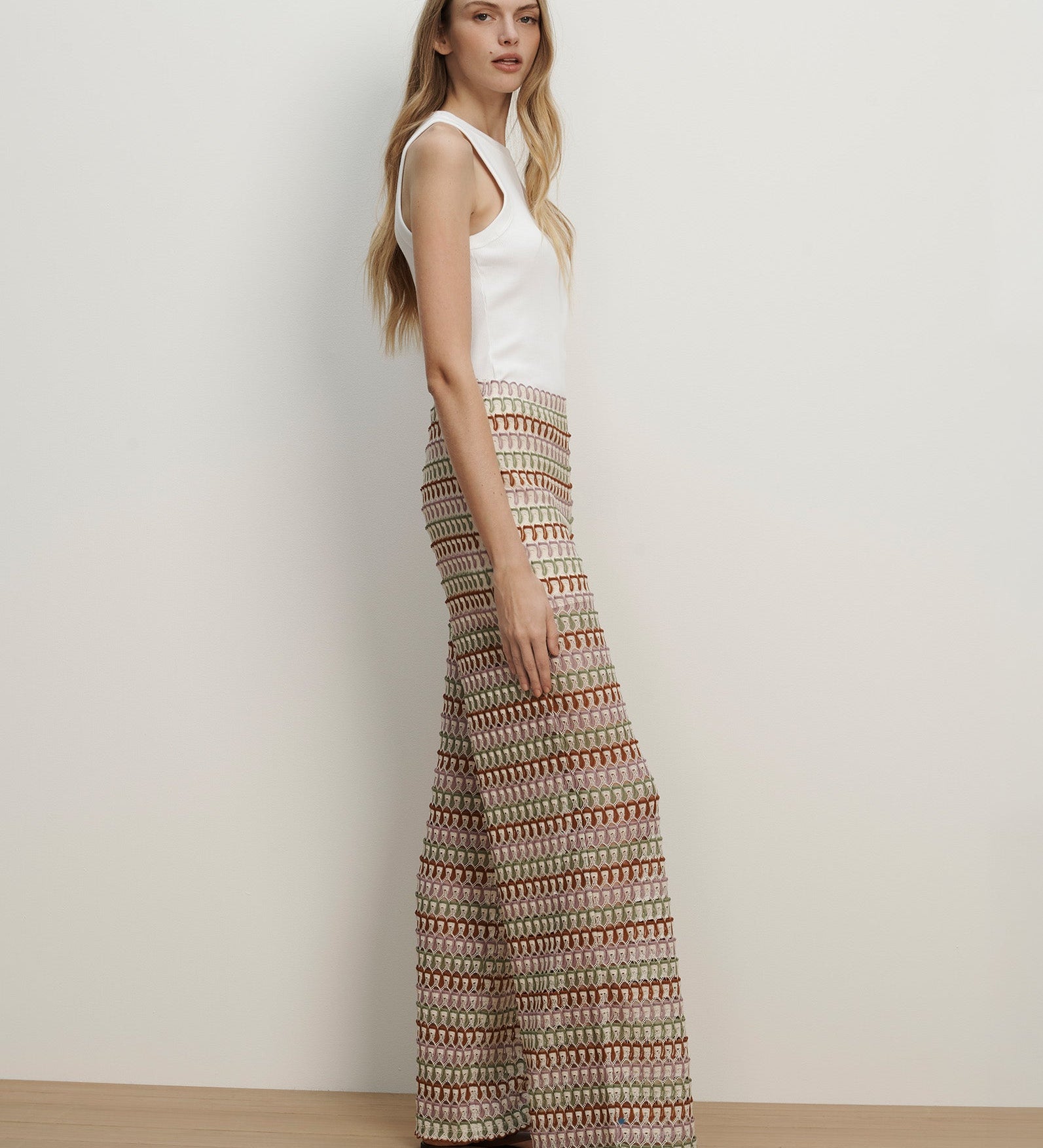 Veronica Beard - Fatima Crochet Wide - Leg Pant