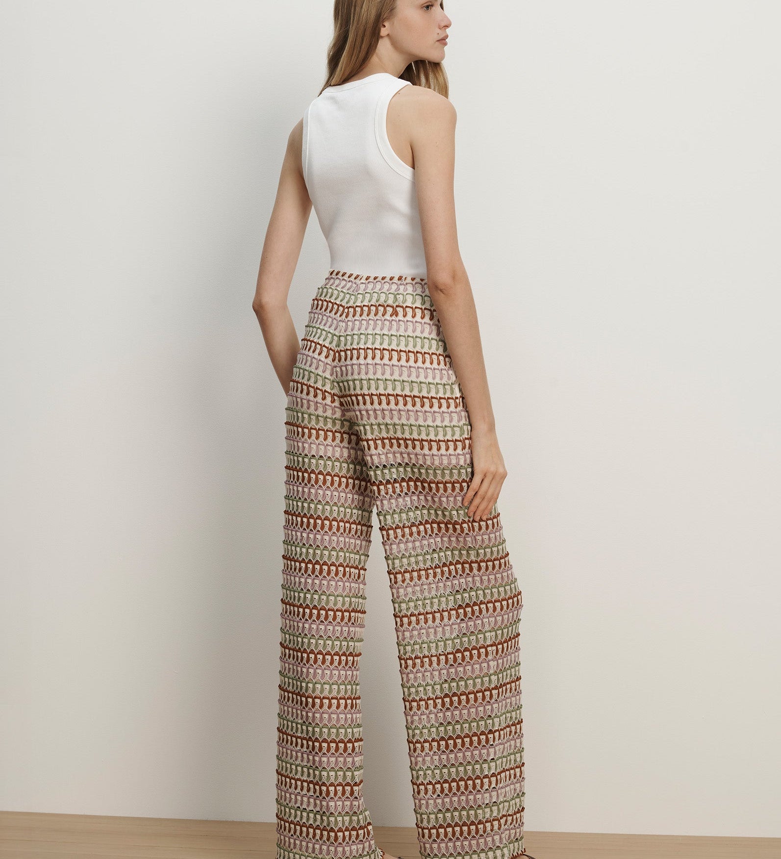 Veronica Beard - Fatima Crochet Wide - Leg Pant