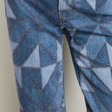 Veronica Beard - Dylan Quilt - Print Straight - Leg Jean