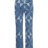 Veronica Beard - Dylan Quilt - Print Straight - Leg Jean