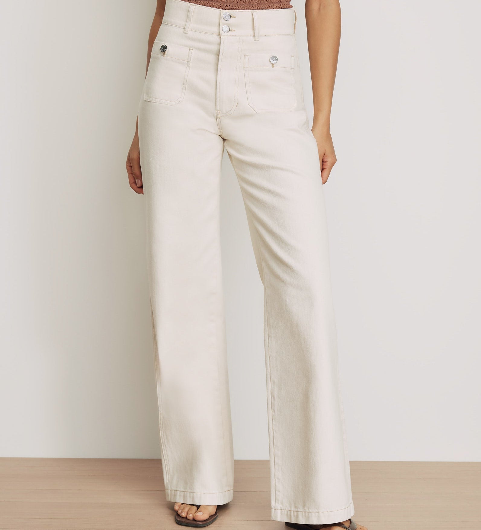 Veronica Beard - Taylor Patch - Pocket Wide - Leg Jean