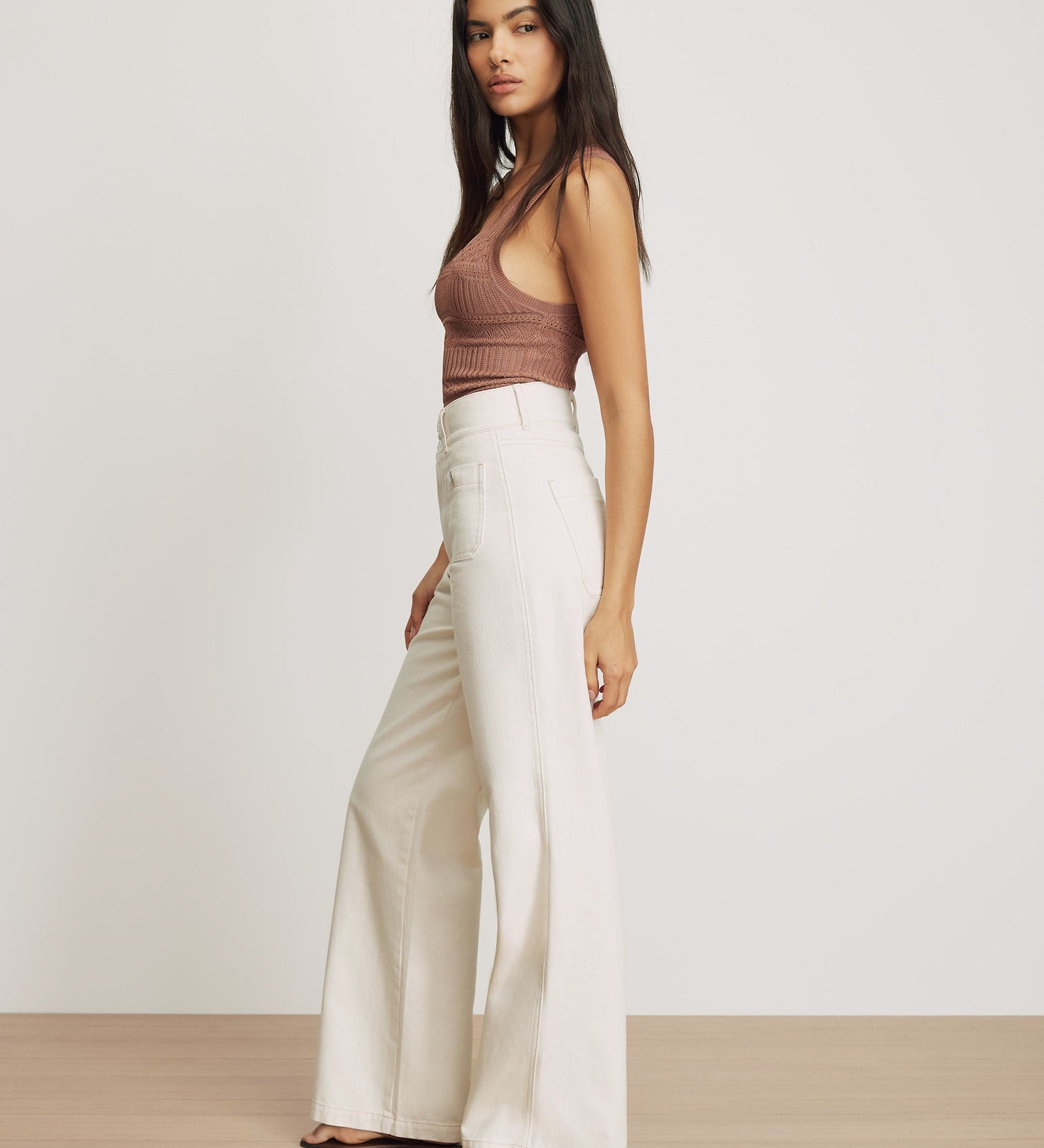 Veronica Beard - Taylor Patch - Pocket Wide - Leg Jean